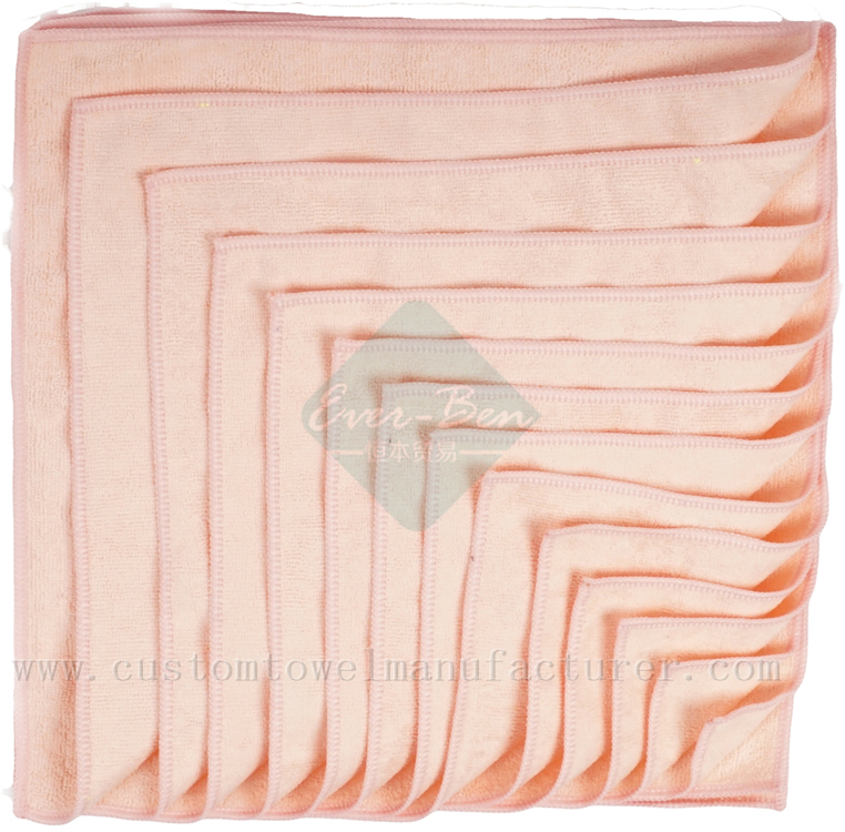 China Bulk lint free window cleaning cloths supplier Custom Microfibre Tea Towels Manufacturer